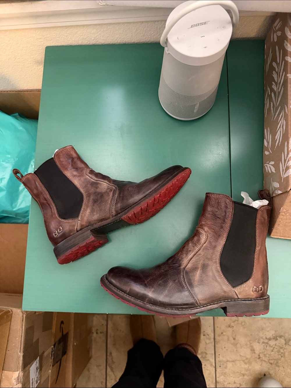 BED|STU Chelsea boots ombré Two-Tone Brown Leather Western Boots